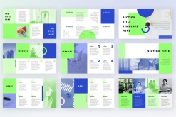 Block - Powerpoint - 2 Color Themes