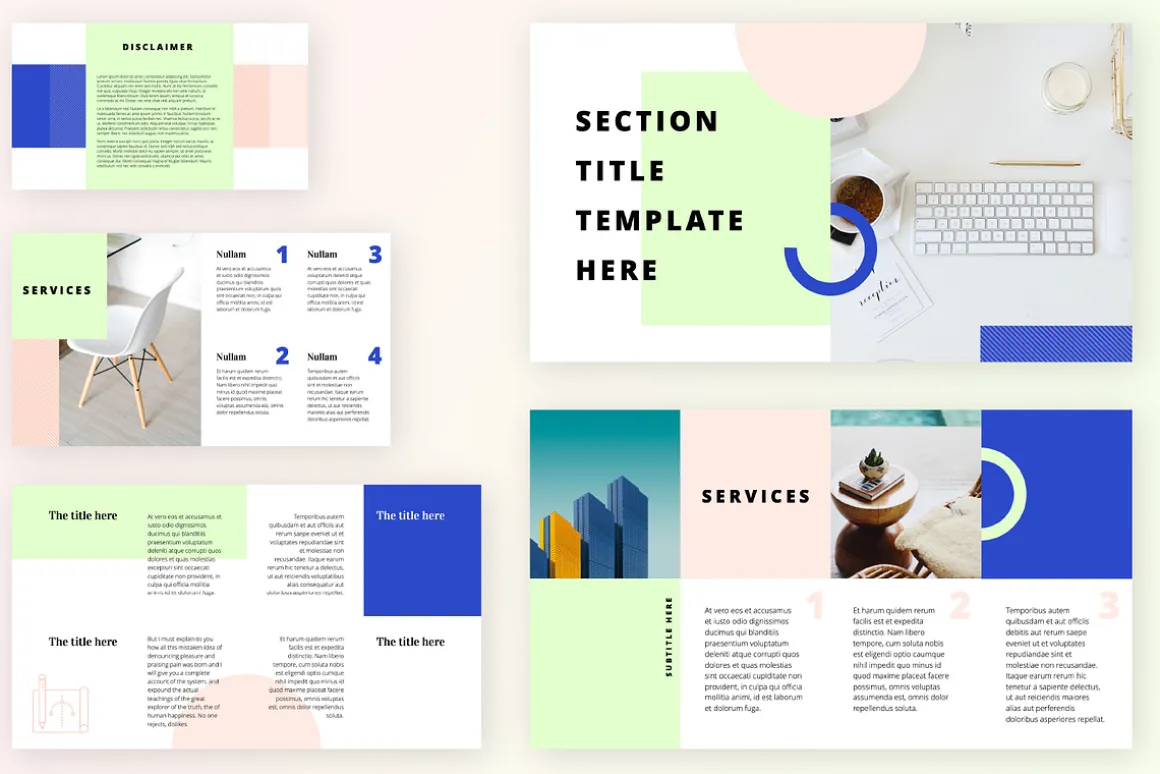 Block - Powerpoint - 2 Color Themes