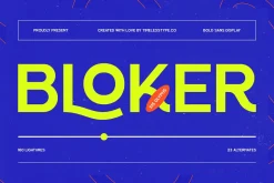 Bloker Bold Display Sans Font