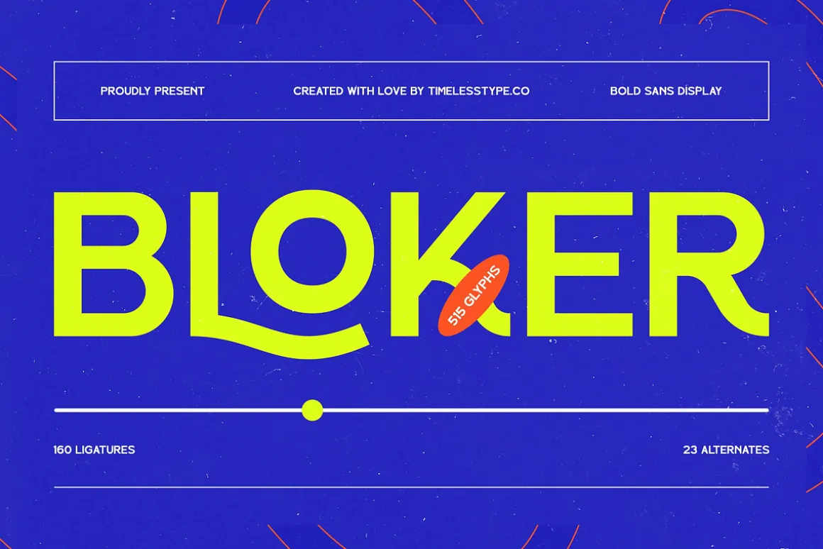 Bloker Bold Display Sans Font
