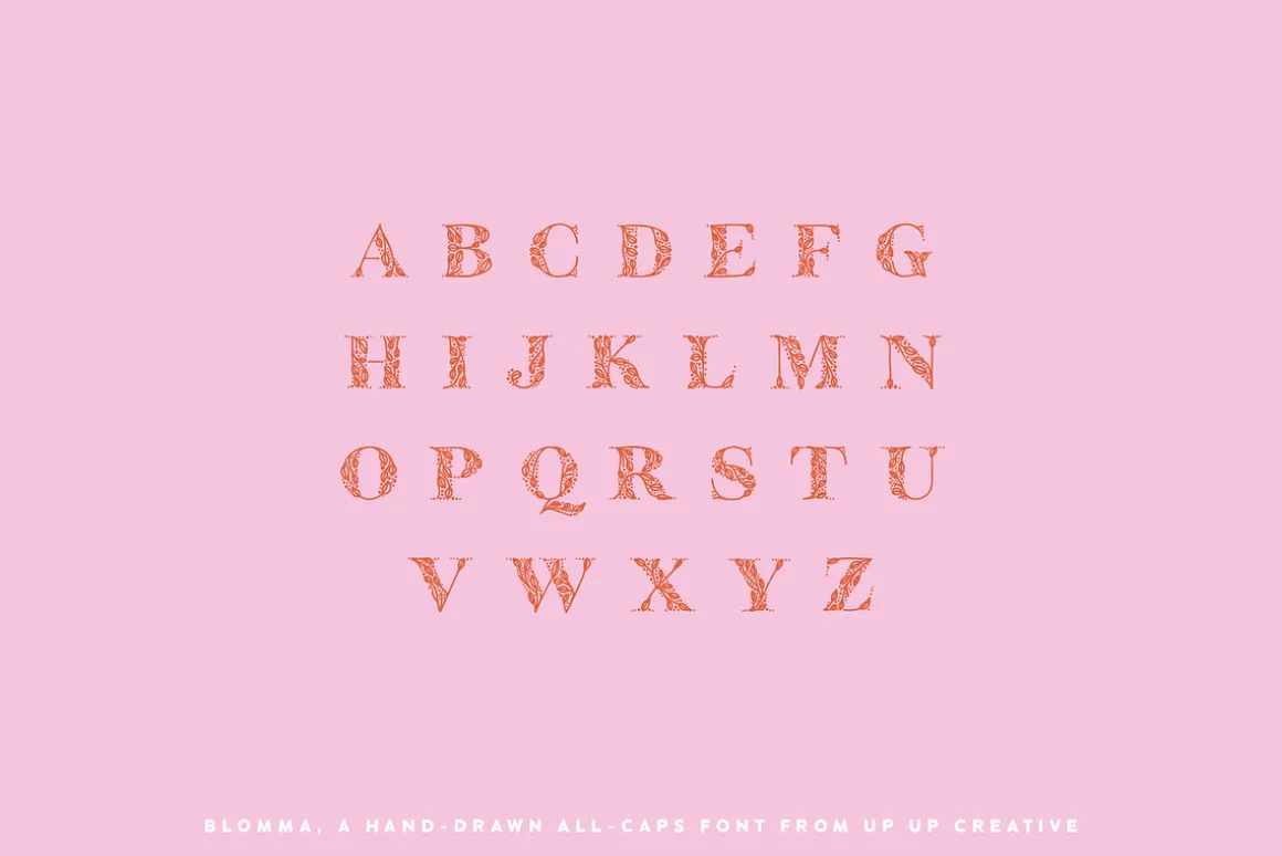 Blomma Hand-Drawn Display Font