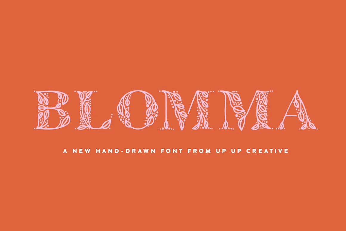 Blomma Hand-Drawn Display Font