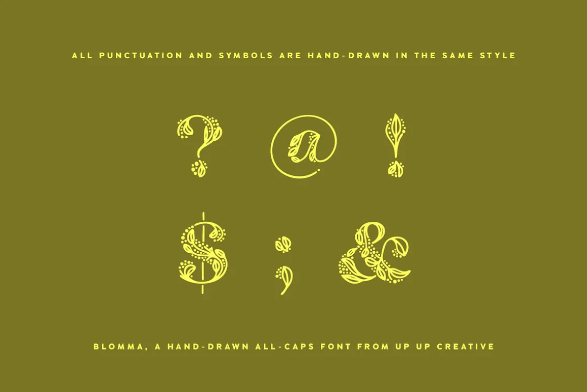 Blomma Hand-Drawn Display Font