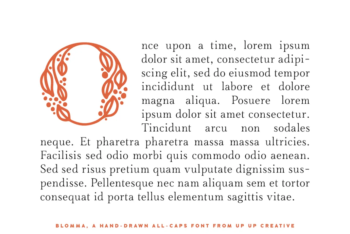 Blomma Hand-Drawn Display Font