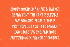 Blondy Condimen Chalk Marker Font