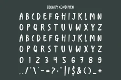 Blondy Condimen Chalk Marker Font