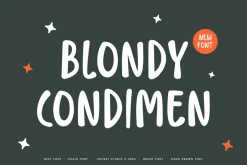 Blondy Condimen Chalk Marker Font
