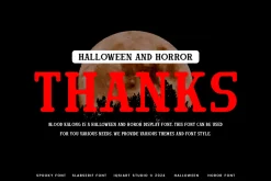 Blood Kalong - Halloween Horror Font