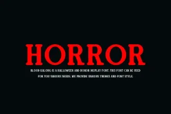 Blood Kalong - Halloween Horror Font
