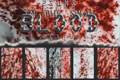 Blood splatter Photoshop overlays