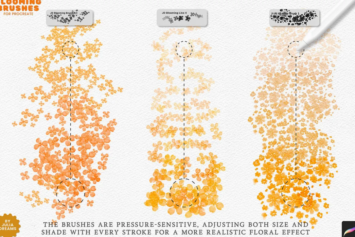 Blooming Brushes for Procreate