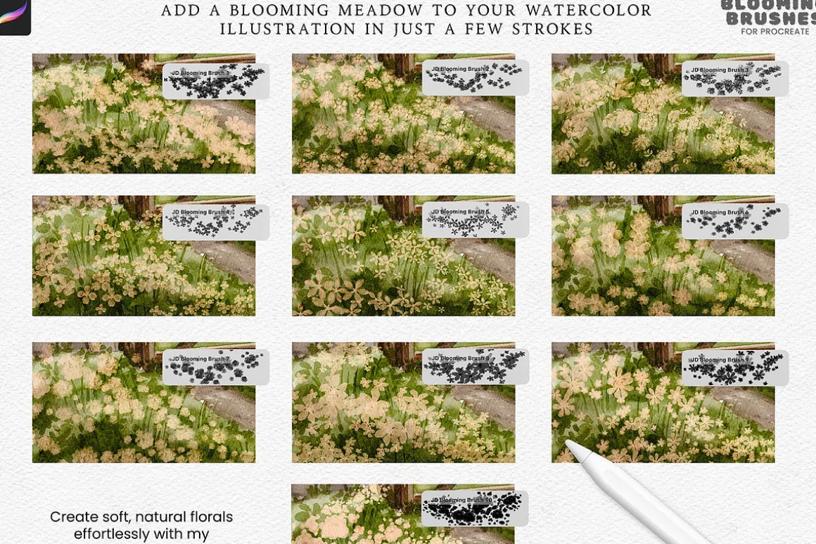 Blooming Brushes for Procreate