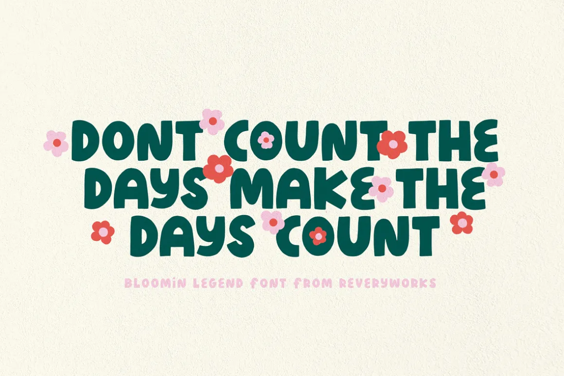 Blooming Legend Layered Font