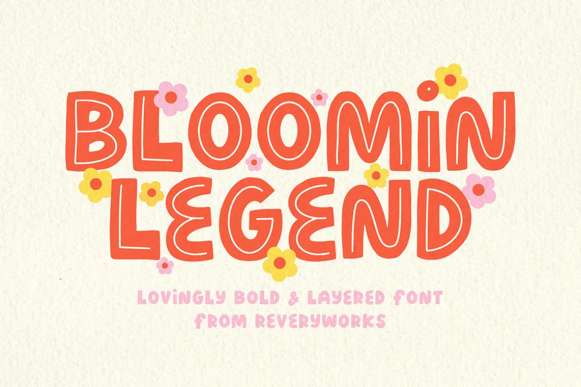 Blooming Legend Layered Font