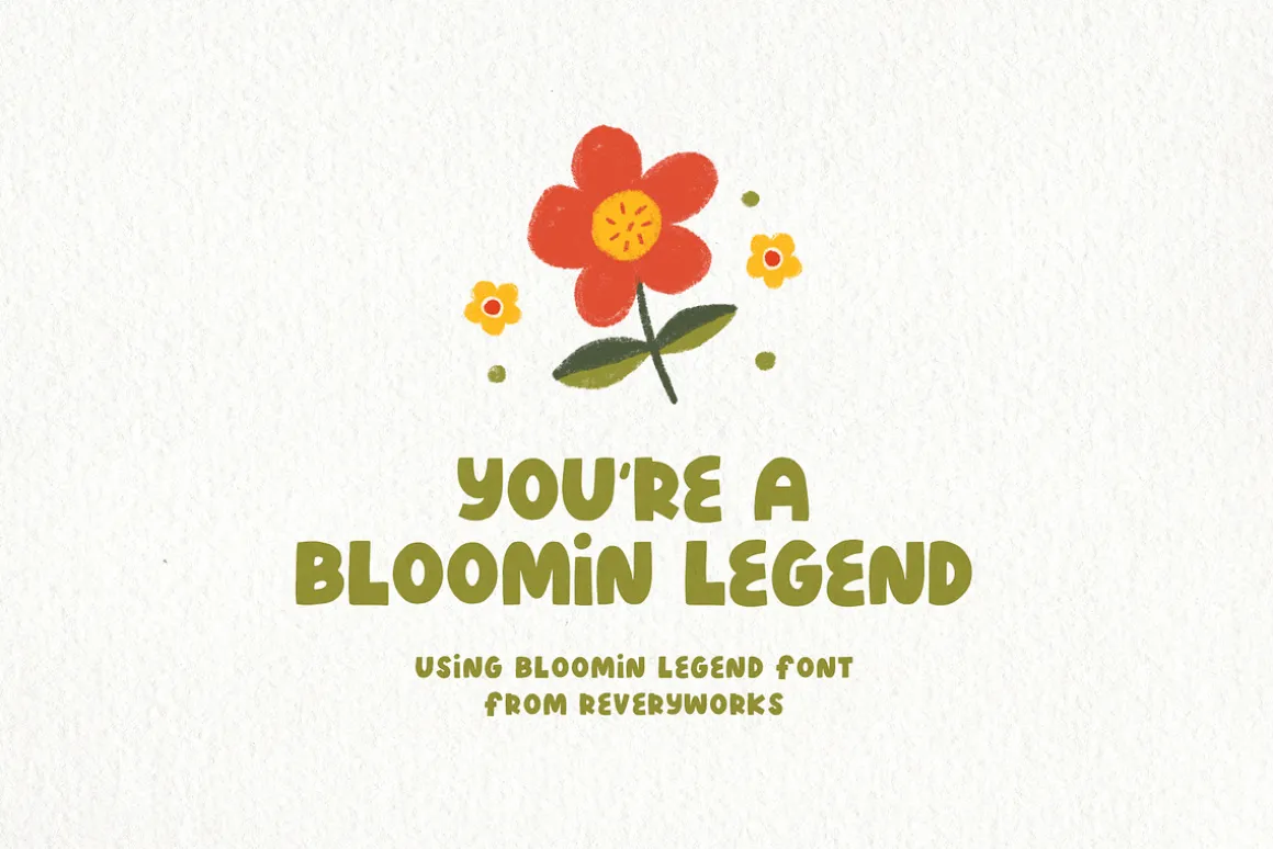 Blooming Legend Layered Font