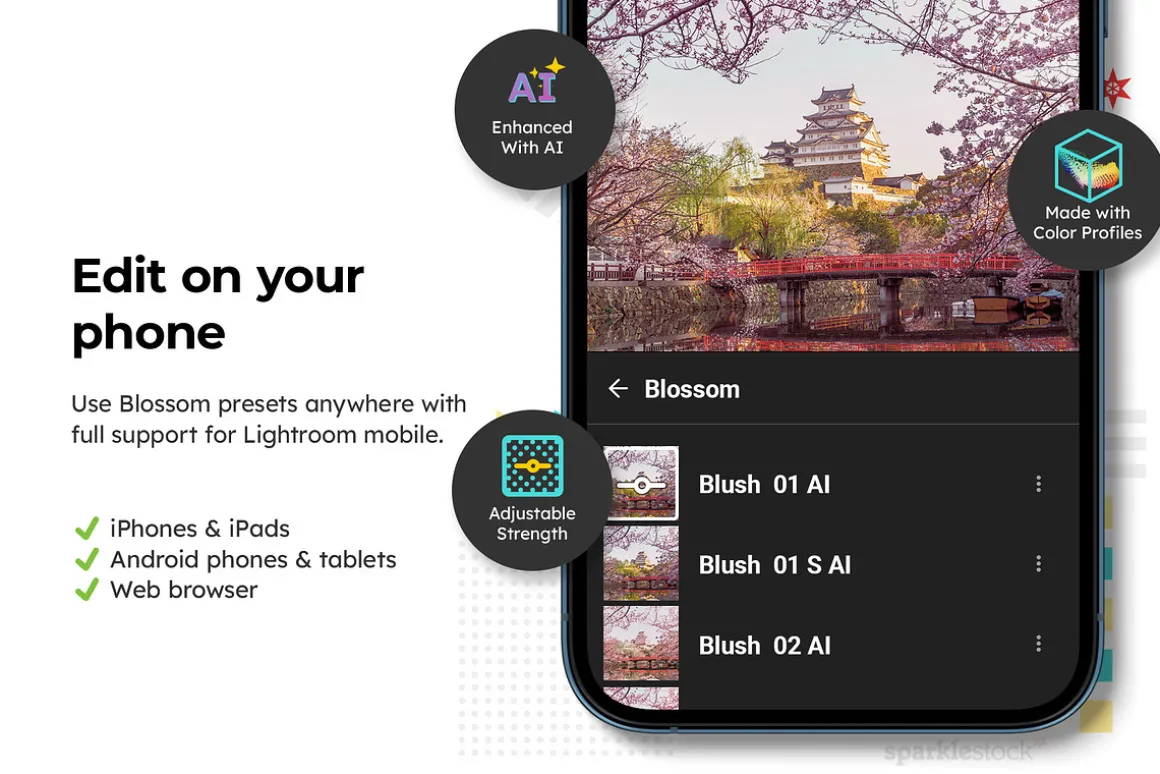 20 Blossom Lightroom Presets and LUT