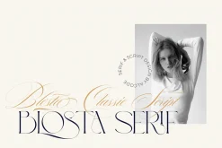 BLOSTA Font Duo//Serif & Script