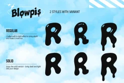Blowpis - Liquid Bubble Font