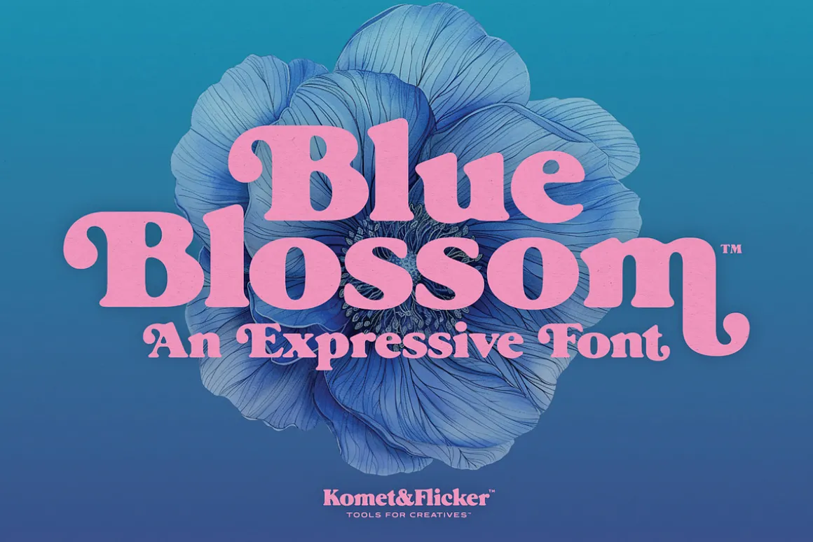 Blue Blossom - An Expressive Font