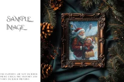 Blue Christmas Frames Collection