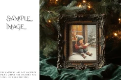 Blue Christmas Frames Collection