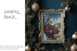 Blue Christmas Frames Collection