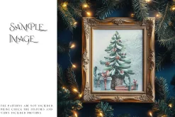 Blue Christmas Frames Collection
