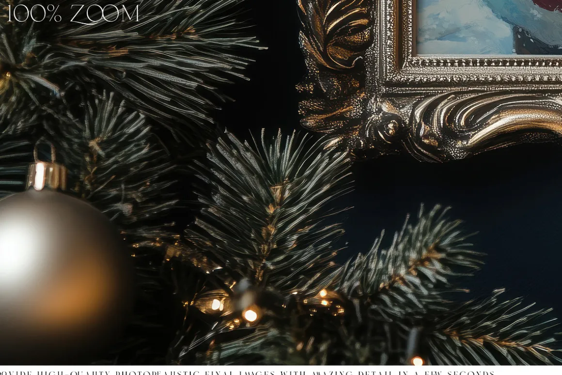 Blue Christmas Frames Collection