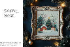 Blue Christmas Frames Collection