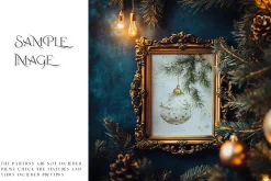 Blue Christmas Frames Collection