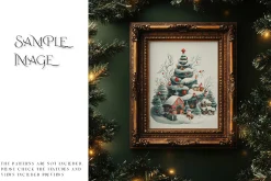 Blue Christmas Frames Collection