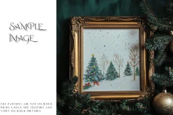 Blue Christmas Frames Collection
