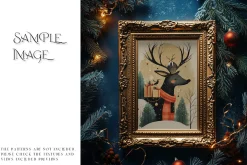 Blue Christmas Frames Collection