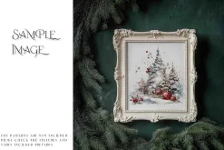 Blue Christmas Frames Collection