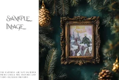 Blue Christmas Frames Collection