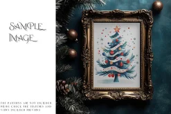 Blue Christmas Frames Collection