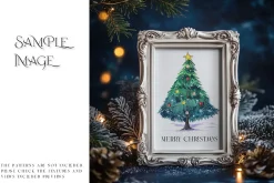 Blue Christmas Frames Collection
