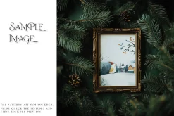Blue Christmas Frames Collection