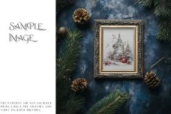 Blue Christmas Frames Collection