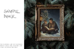 Blue Christmas Frames Collection