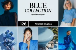126 Blue Fashion Stock Images