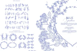 Blue Gardens Chinoiserie set