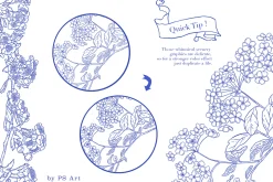 Blue Gardens Chinoiserie set