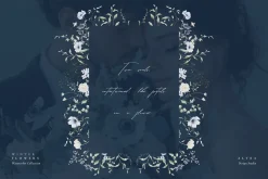 Blue Winter Flowers
