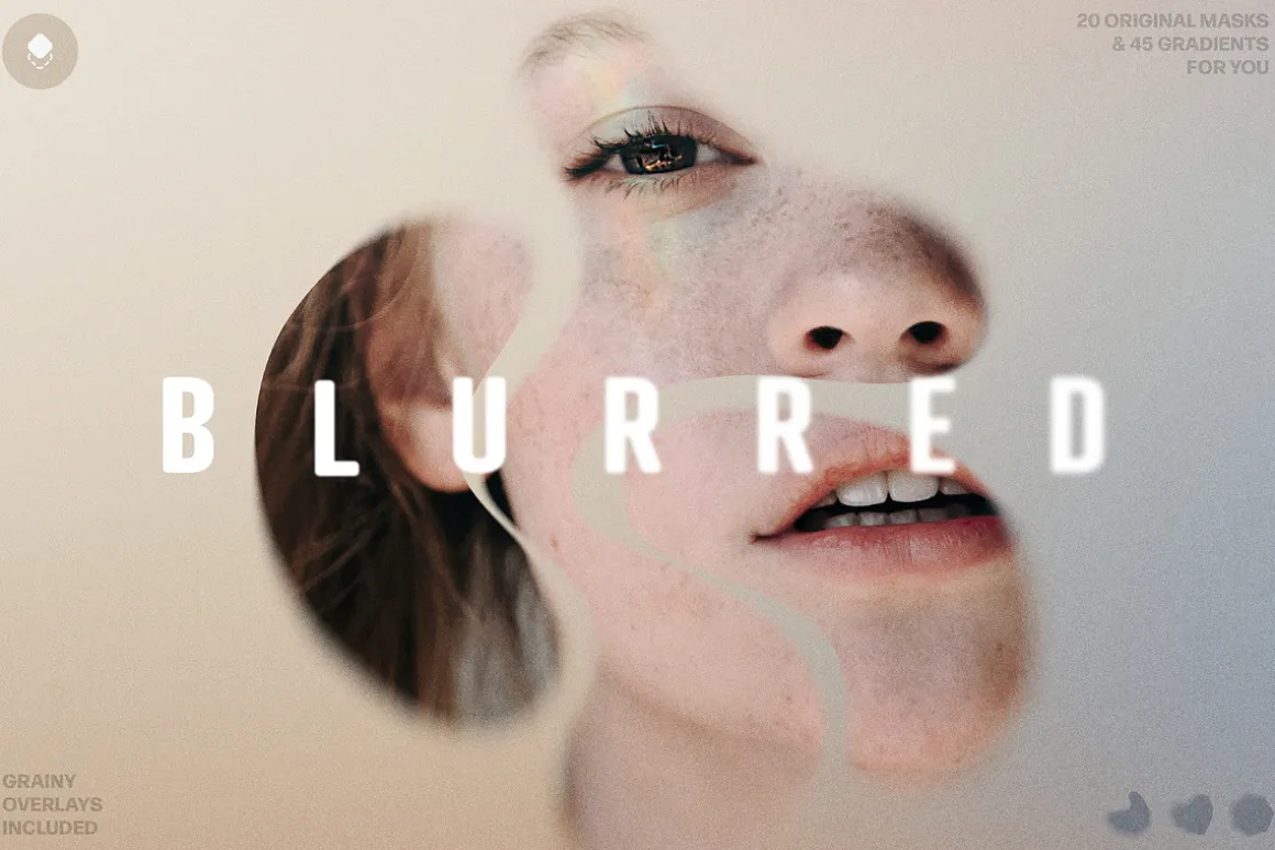 Blurred Cutout Masks Kit