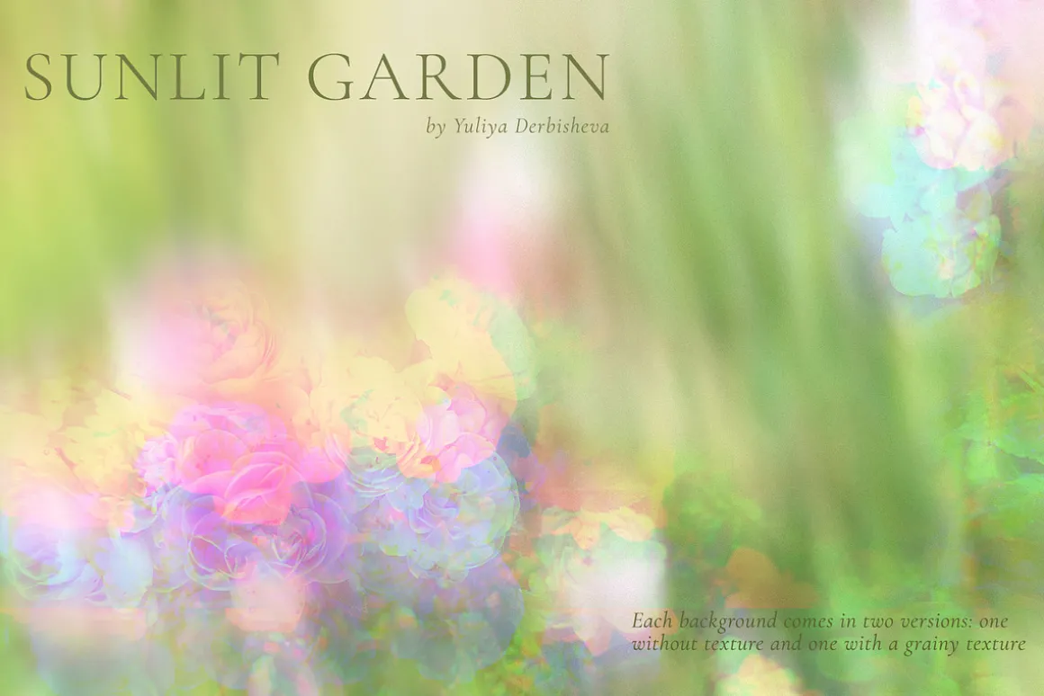 Blurry Flowers Abstract Backgrounds