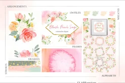 Blush Peach Sage flowers