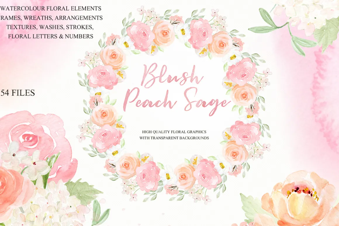 Blush Peach Sage flowers