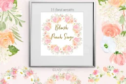 Blush Peach Sage flowers