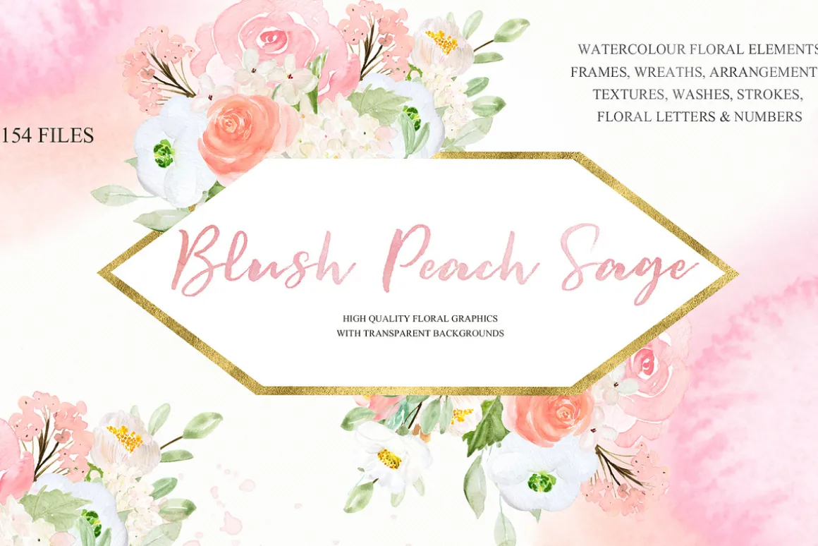 Blush Peach Sage flowers